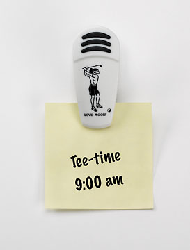 LOVE GOLF REFRIGERATOR MAGNET NOTE HOLDER
